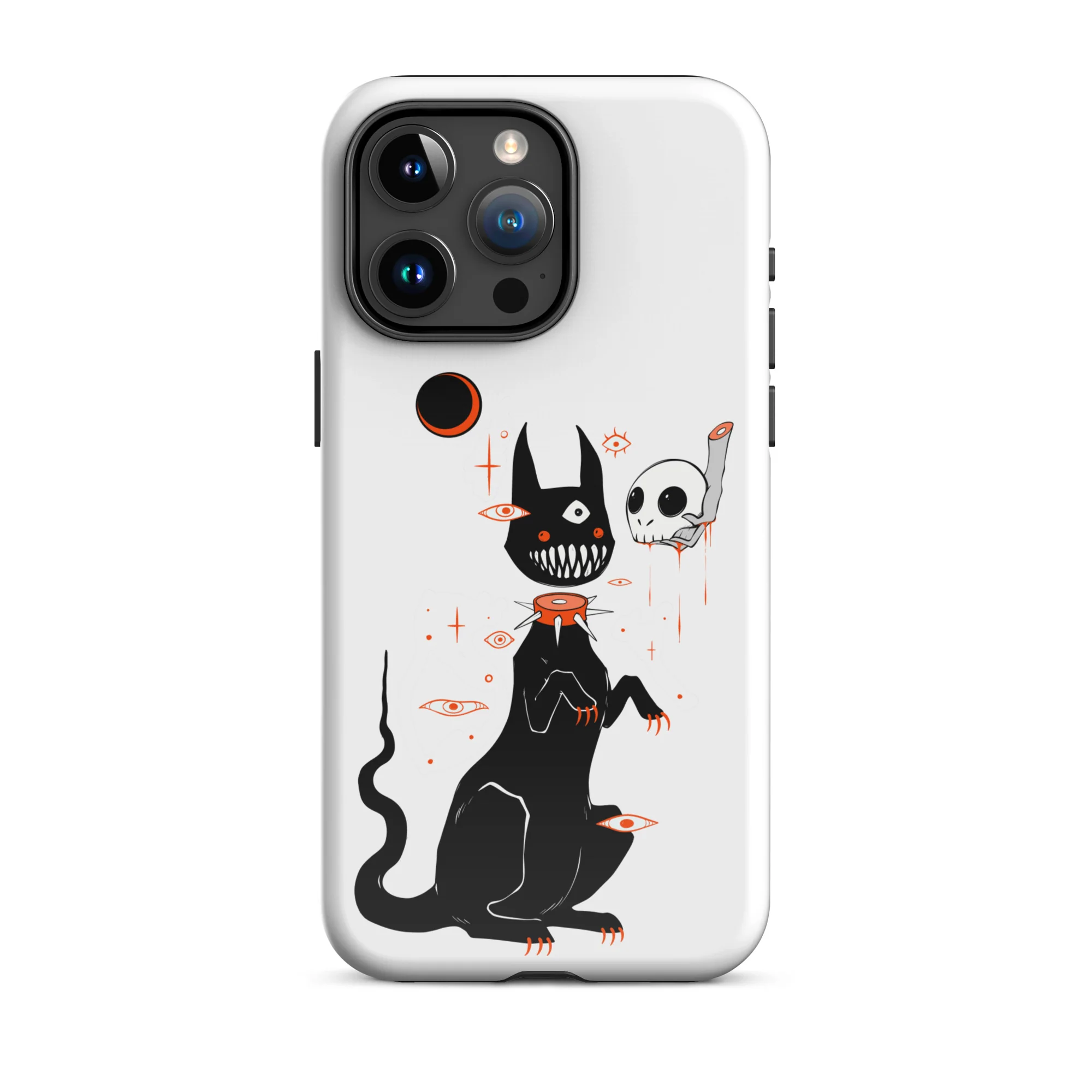 Black Cat And Skull, Tough Case for iPhone® - Image 19