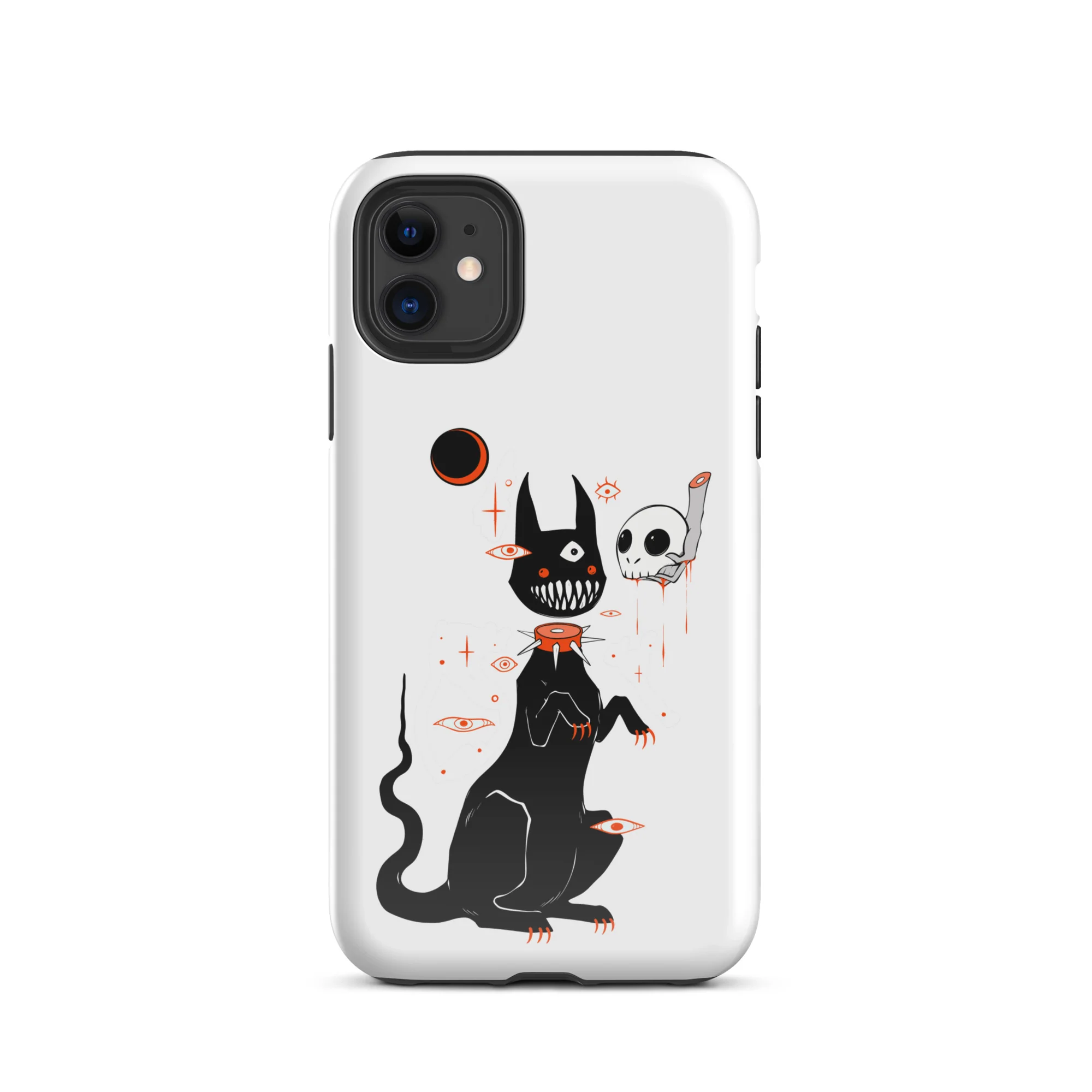 Black Cat And Skull, Tough Case for iPhone® - Image 2