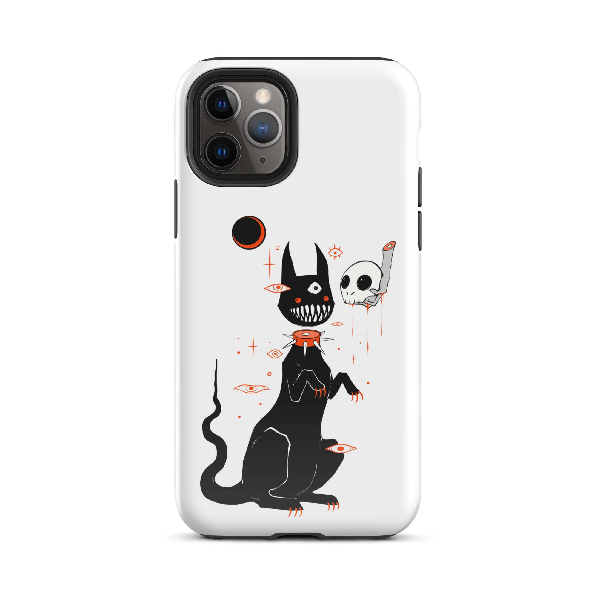 Black Cat And Skull, Tough Case for iPhone® - Image 3