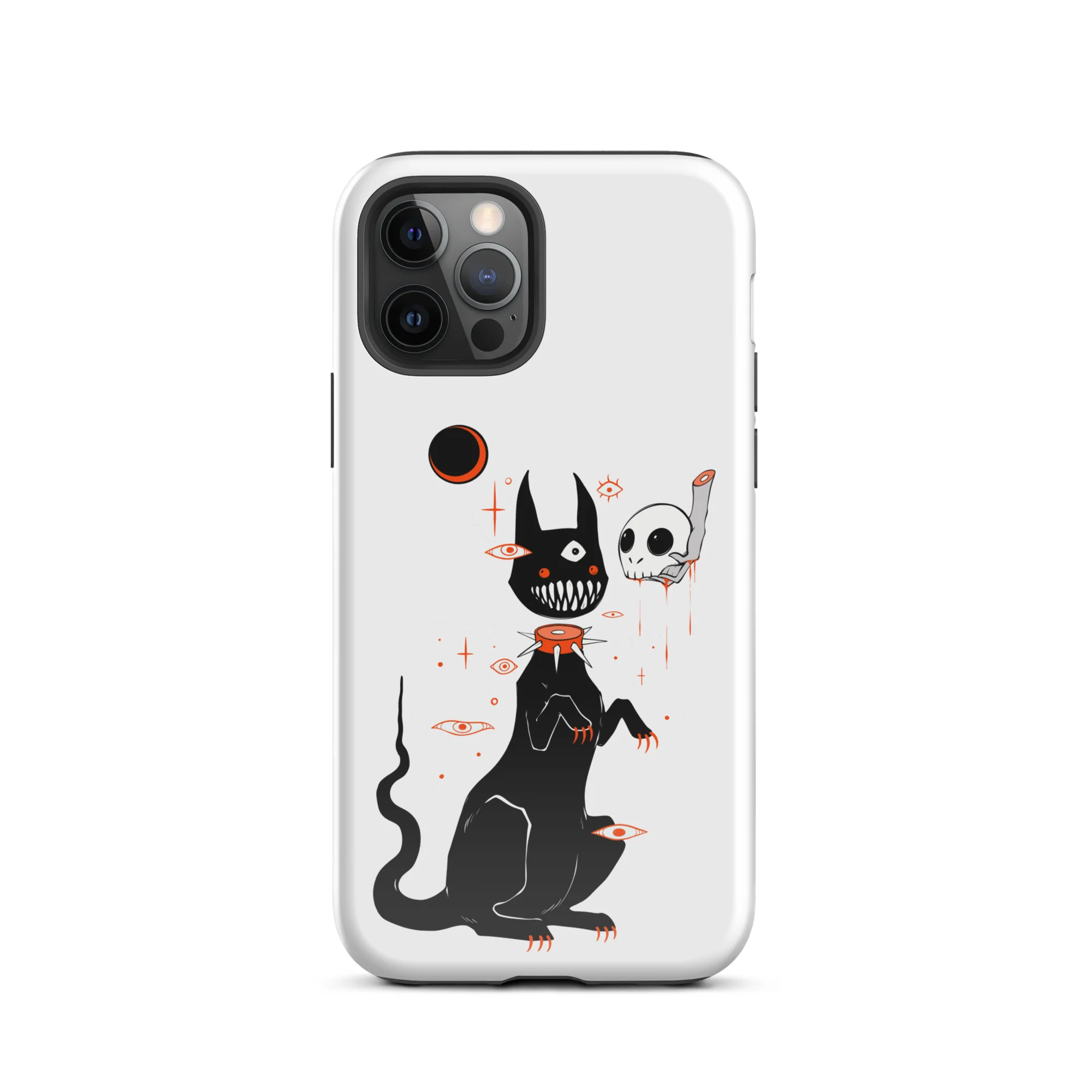 Black Cat And Skull, Tough Case for iPhone® - Image 7
