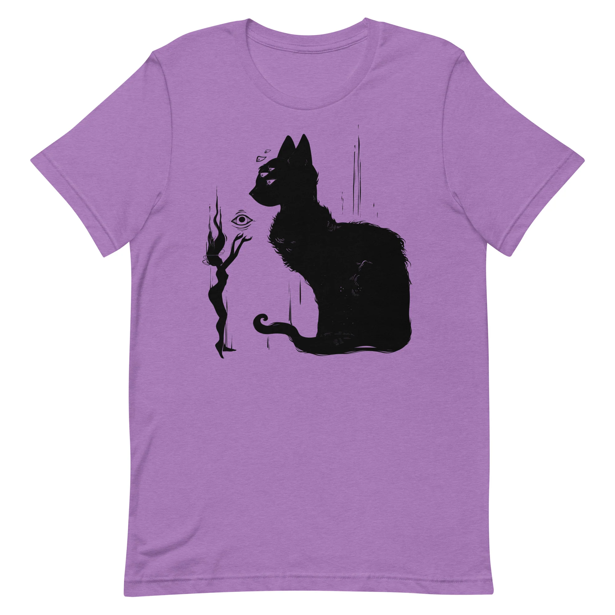 Black Cat And Witch, Unisex T-Shirt