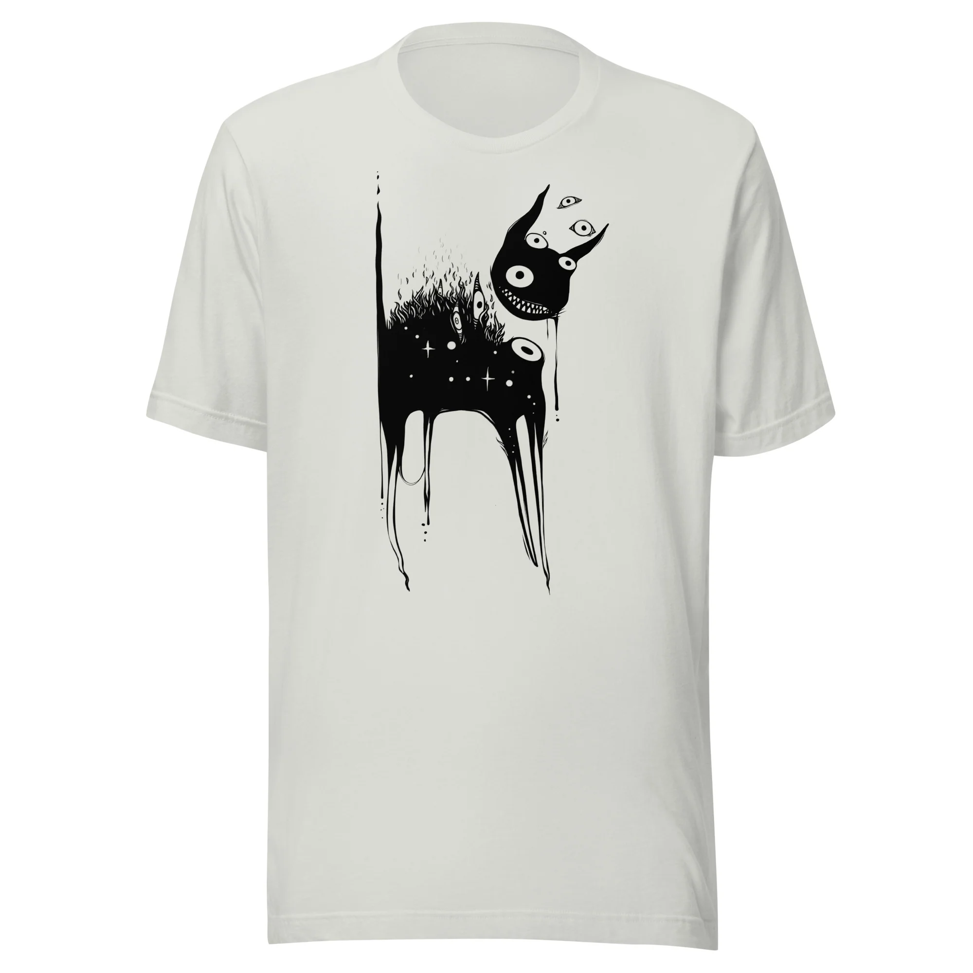 Black Cat Creature, Unisex T-Shirt - Image 2