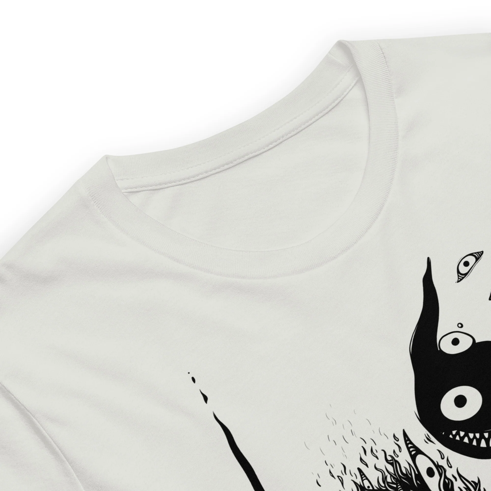 Black Cat Creature, Unisex T-Shirt - Image 6