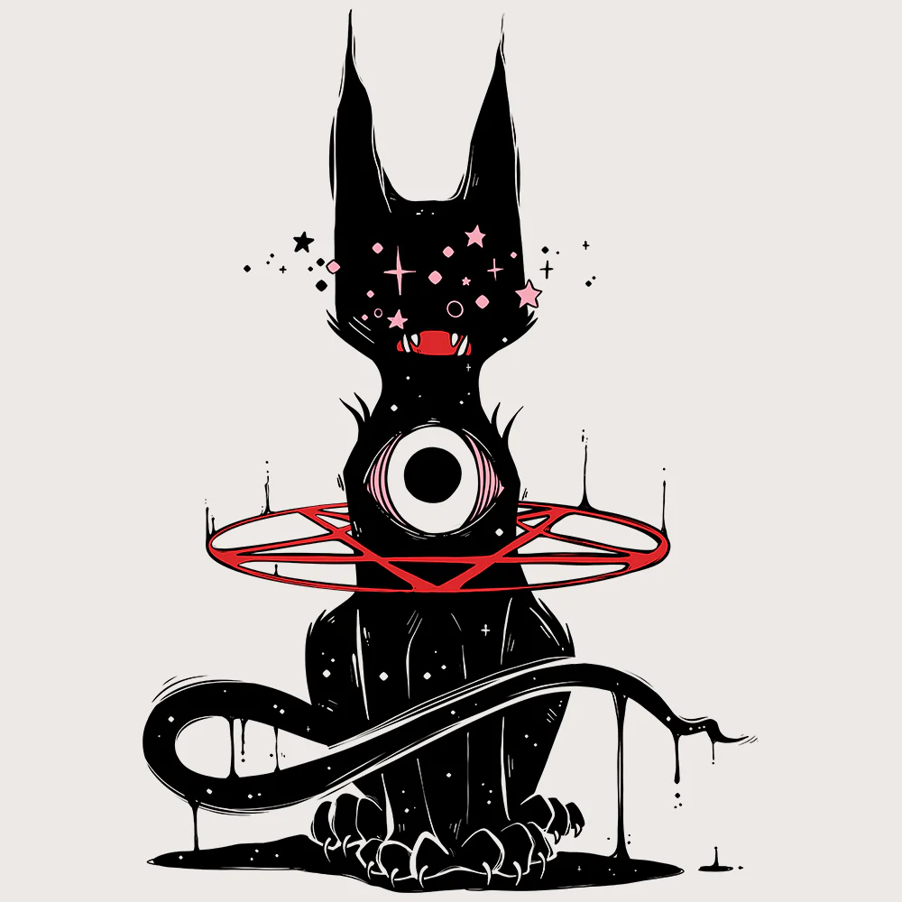 Black Cat, Matte Art Print Poster