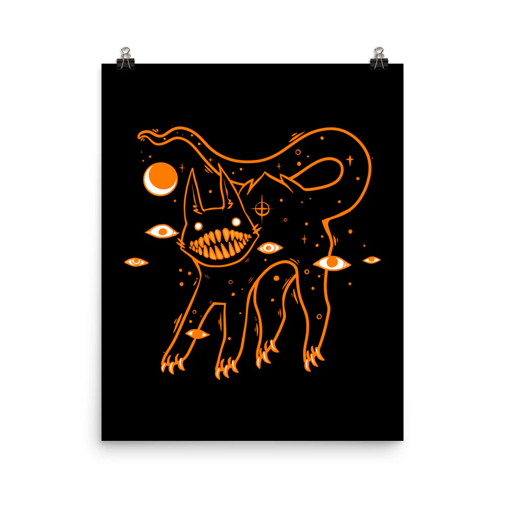 Black Cat, Matte Art Print Poster - Image 6