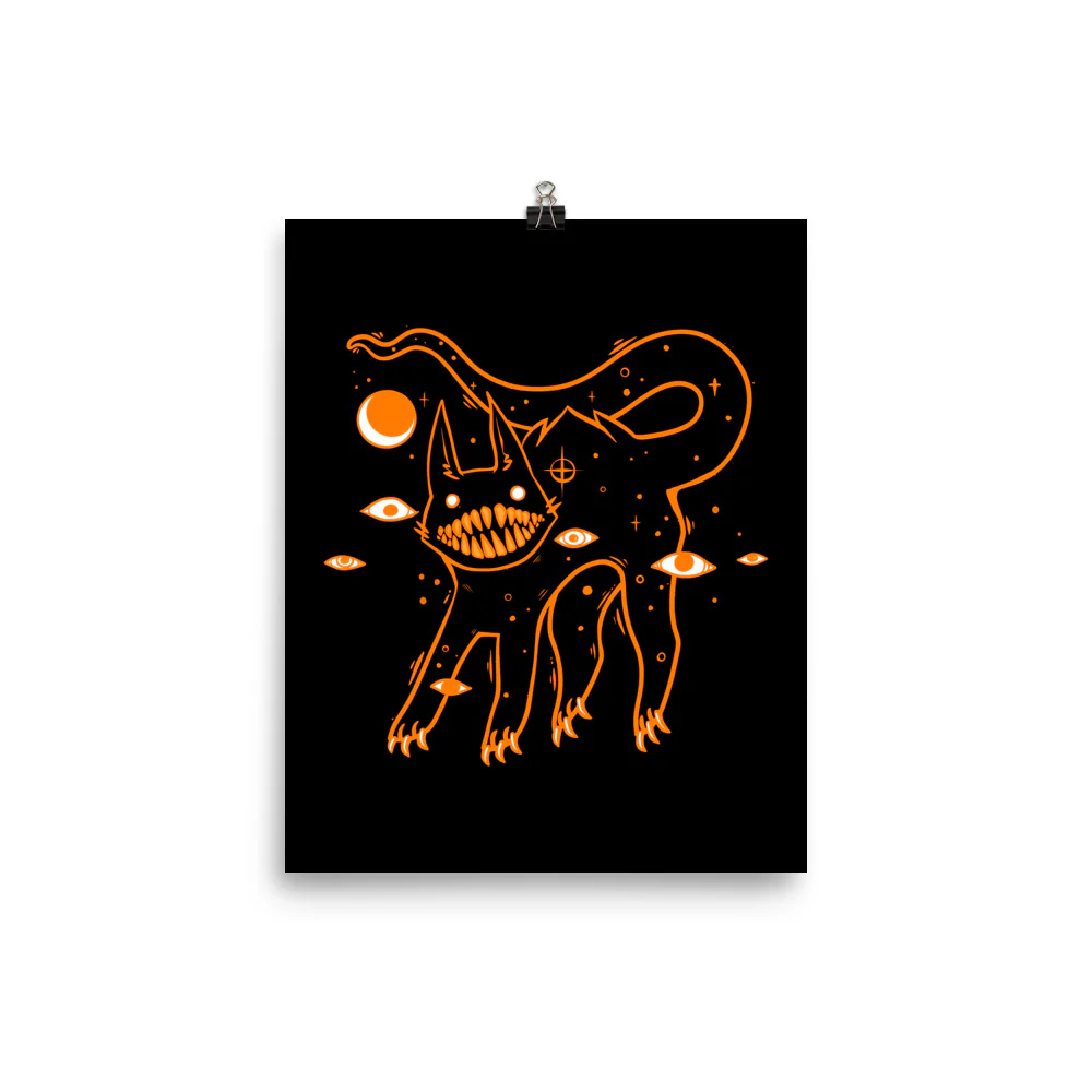 Black Cat, Matte Art Print Poster - Image 7