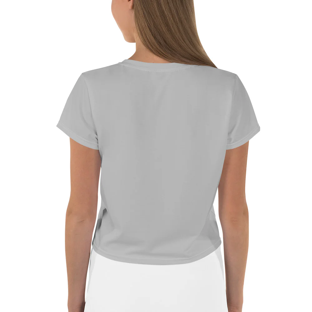 Black Cat On Skulls, Sublimation Crop Top - Image 9