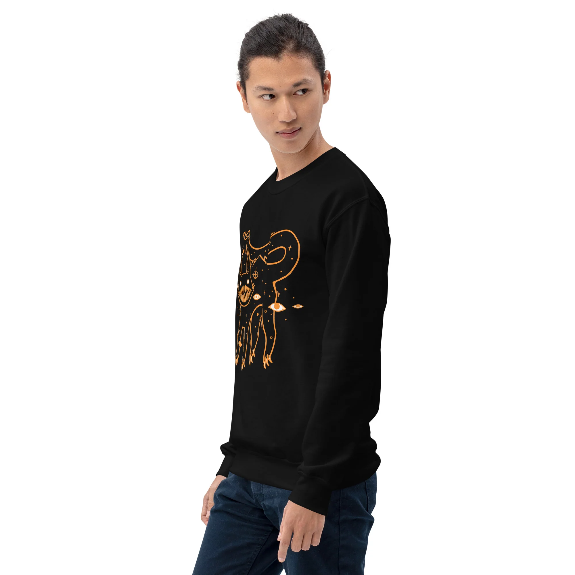 Black Cat, Unisex Sweatshirt - Image 4