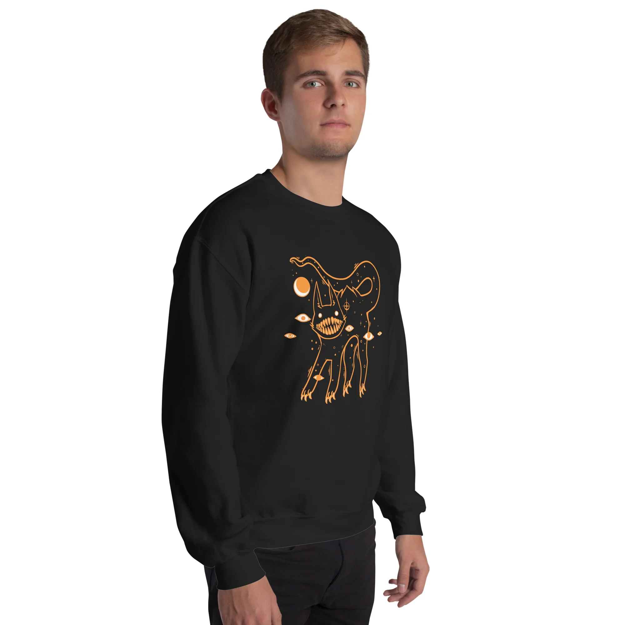 Black Cat, Unisex Sweatshirt - Image 5