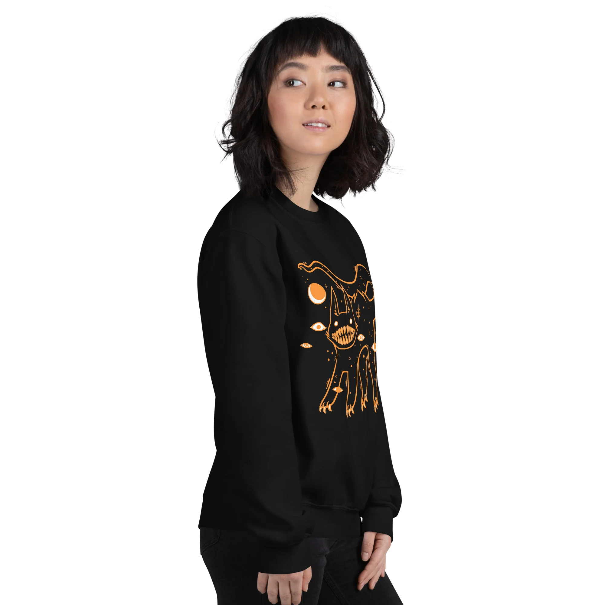 Black Cat, Unisex Sweatshirt - Image 6