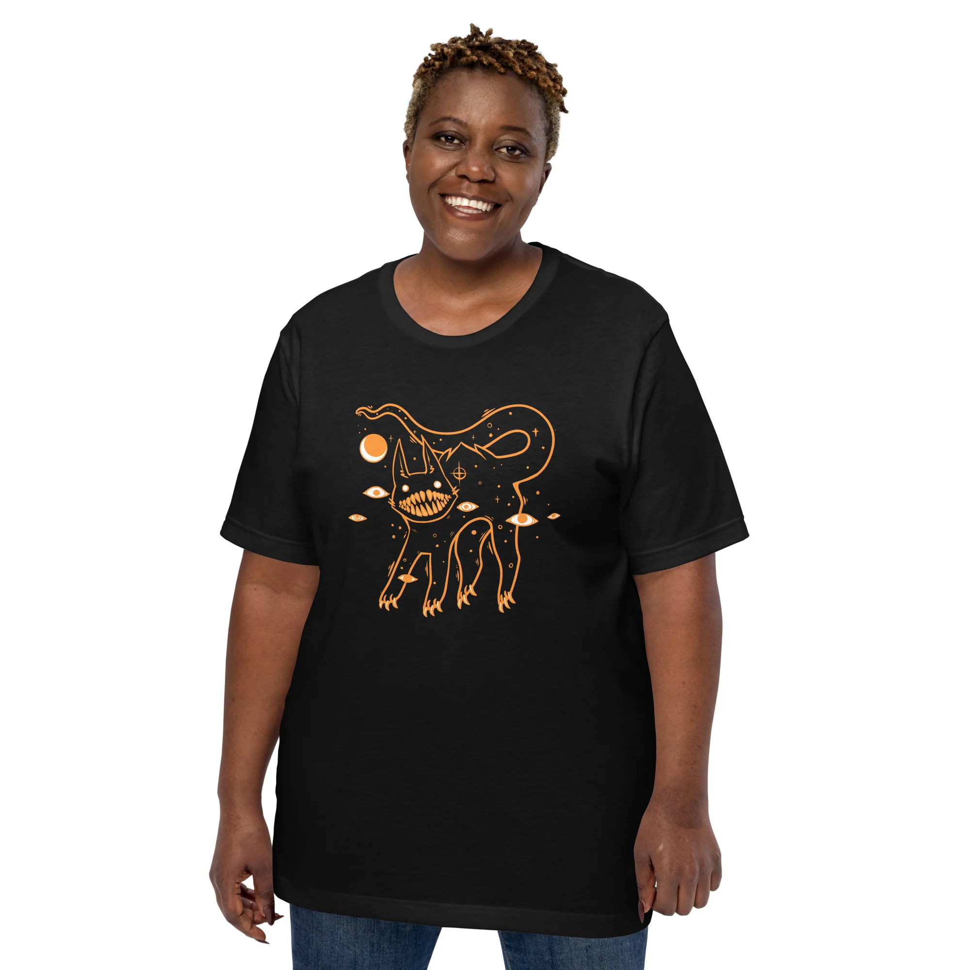 Black Cat, Unisex T-Shirt - Image 3