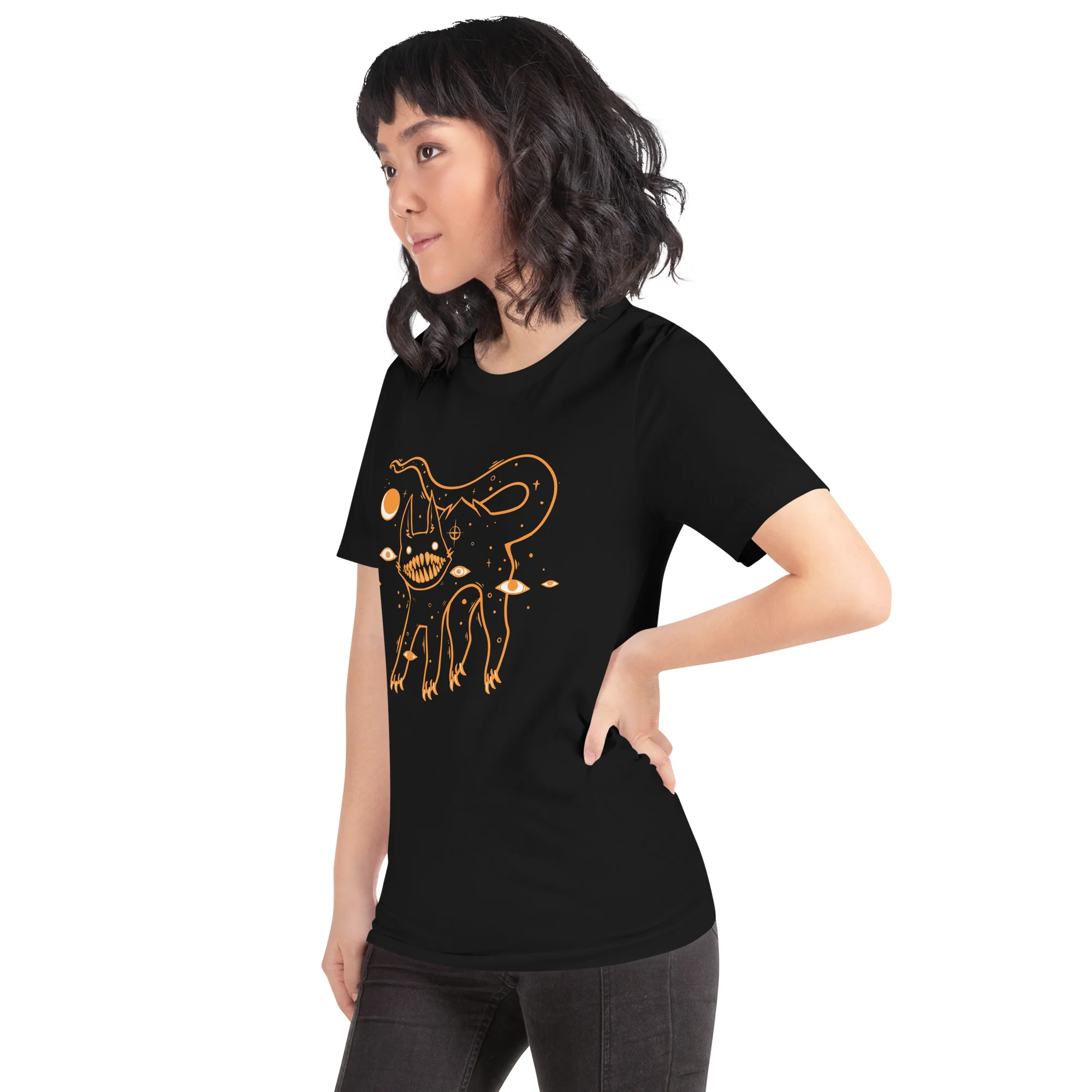 Black Cat, Unisex T-Shirt - Image 4