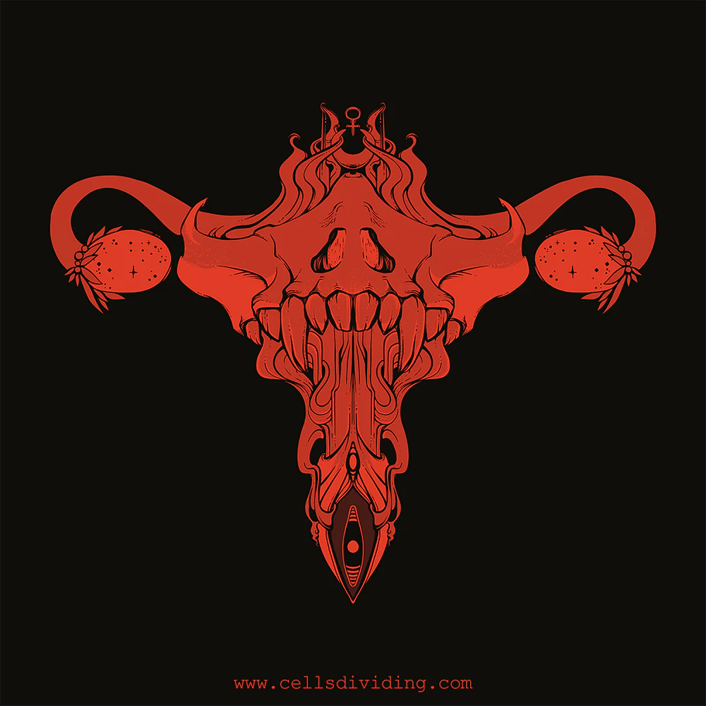 Death Metal Uterus, Racerback Tank Top - Image 4