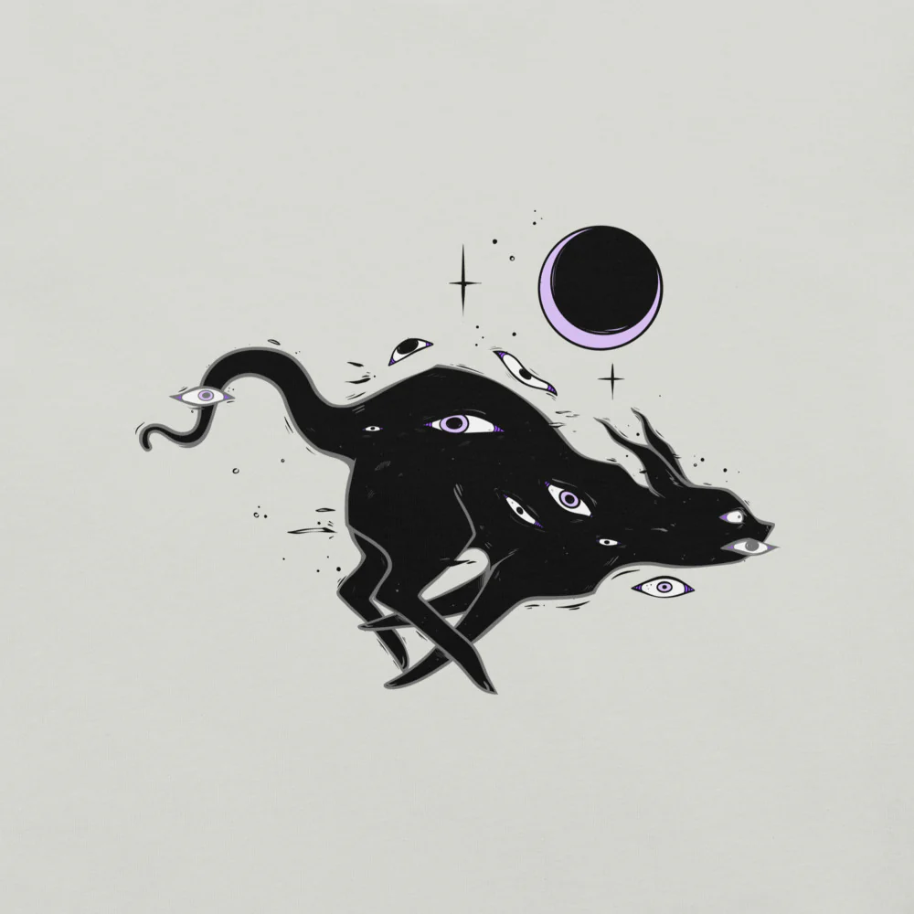 Black Running Cat, Unisex T-Shirt - Image 5