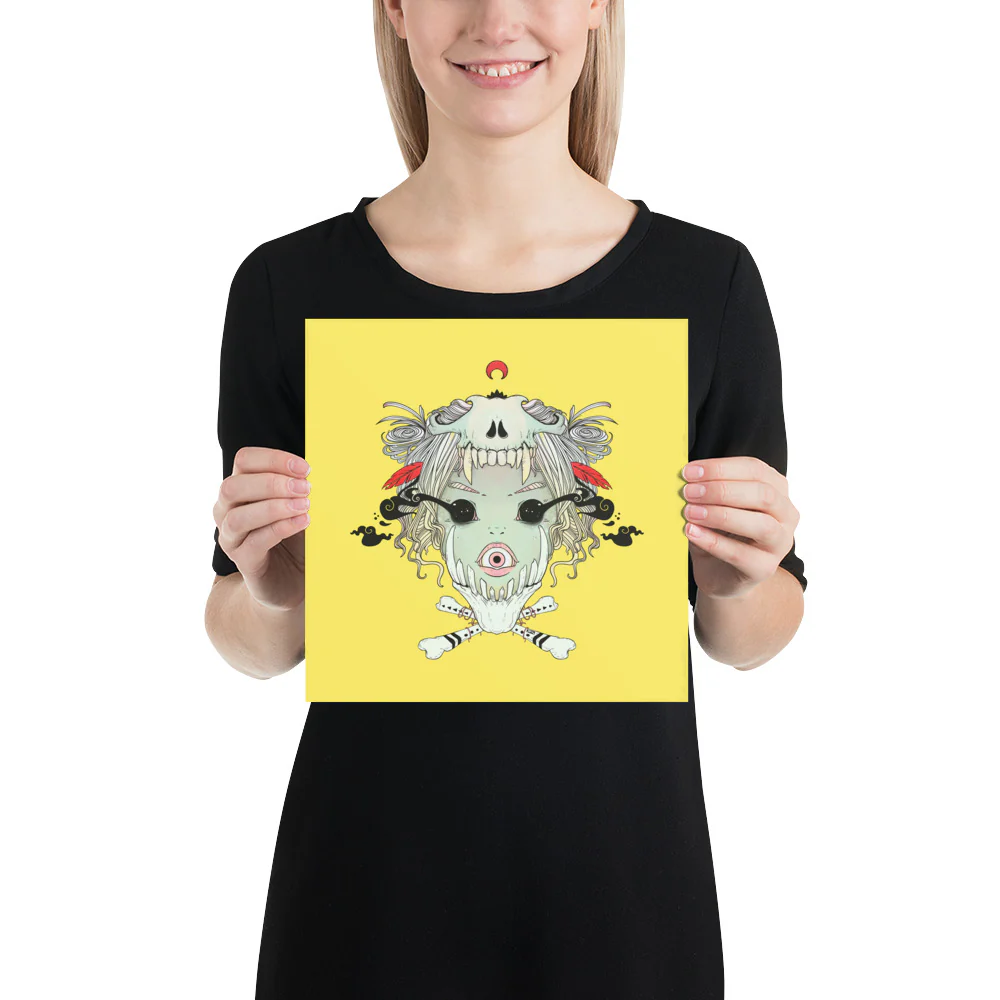 Bone Girl, Matte Art Print Poster - Image 3