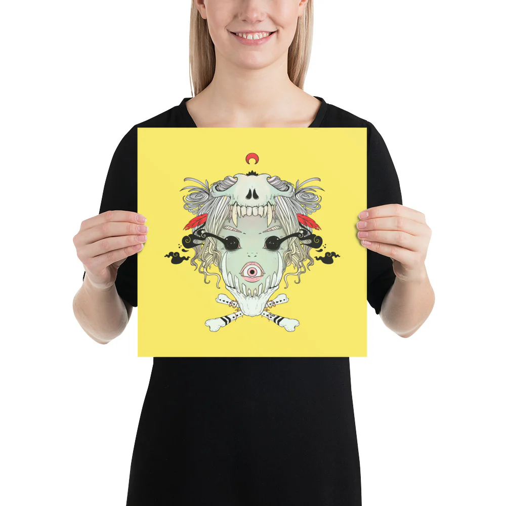Bone Girl, Matte Art Print Poster - Image 4