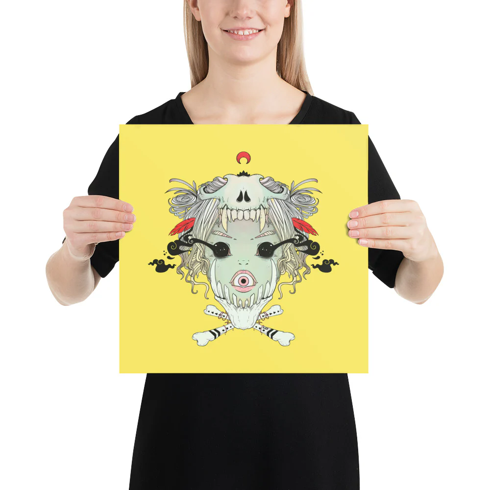 Bone Girl, Matte Art Print Poster - Image 5