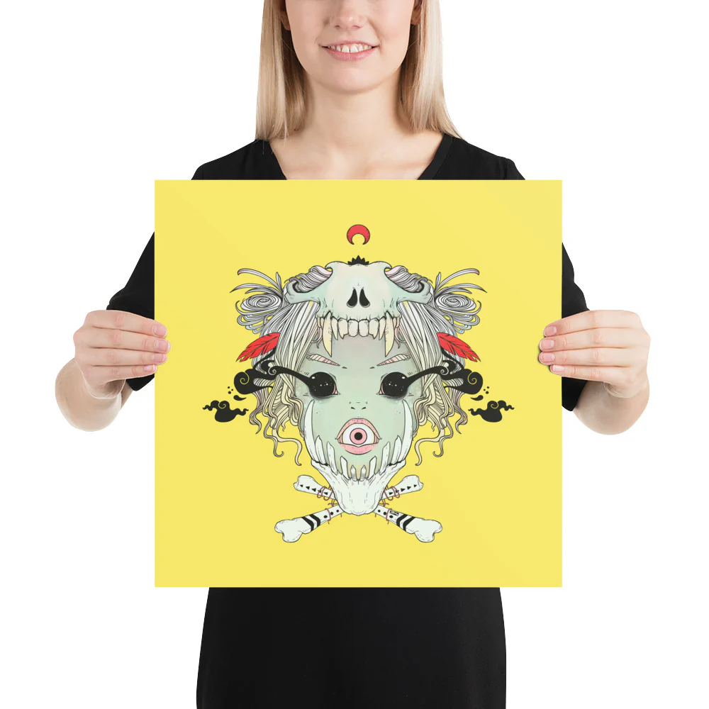 Bone Girl, Matte Art Print Poster - Image 6
