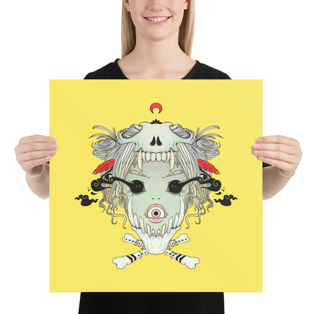 Bone Girl, Matte Art Print Poster - Image 7