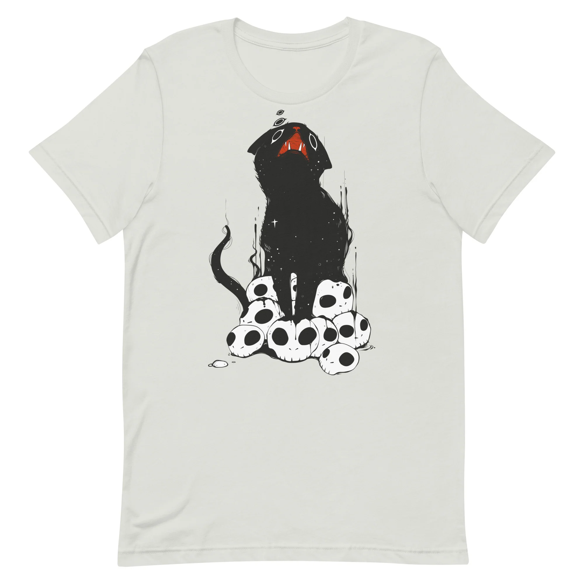 Cat And Skulls 2, Unisex T-Shirt