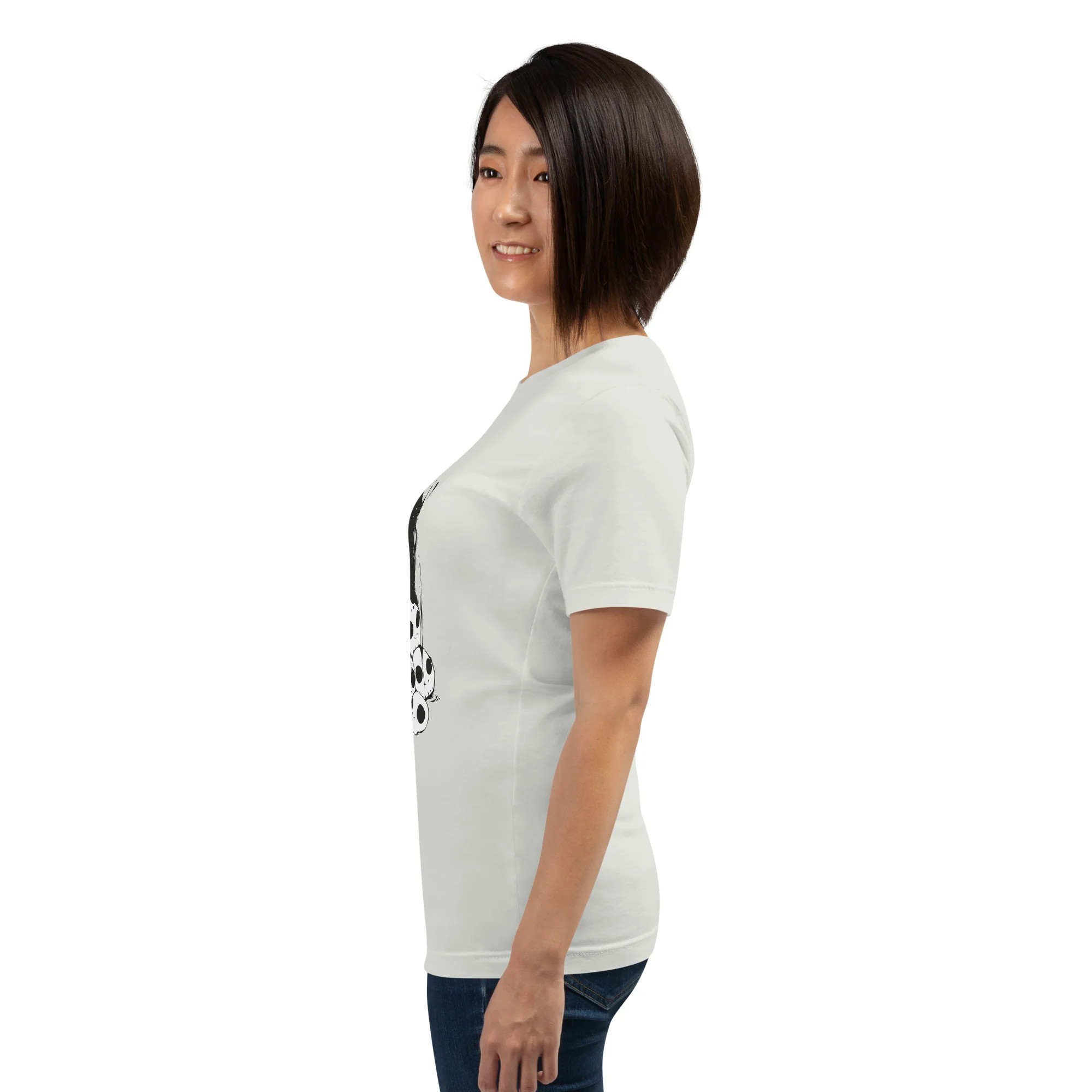Cat And Skulls 2, Unisex T-Shirt - Image 5