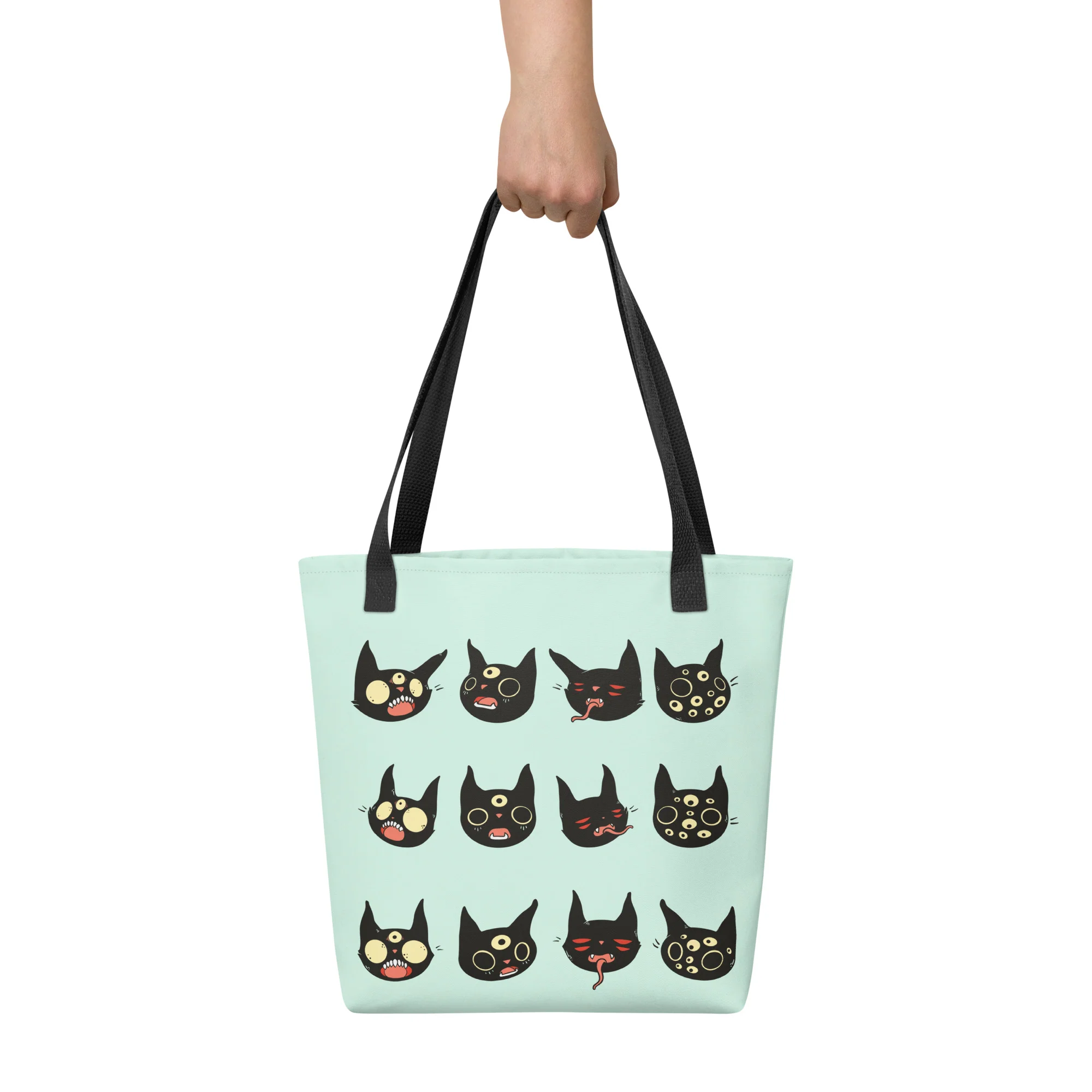 Cat Faces, Tote Bag - Image 4