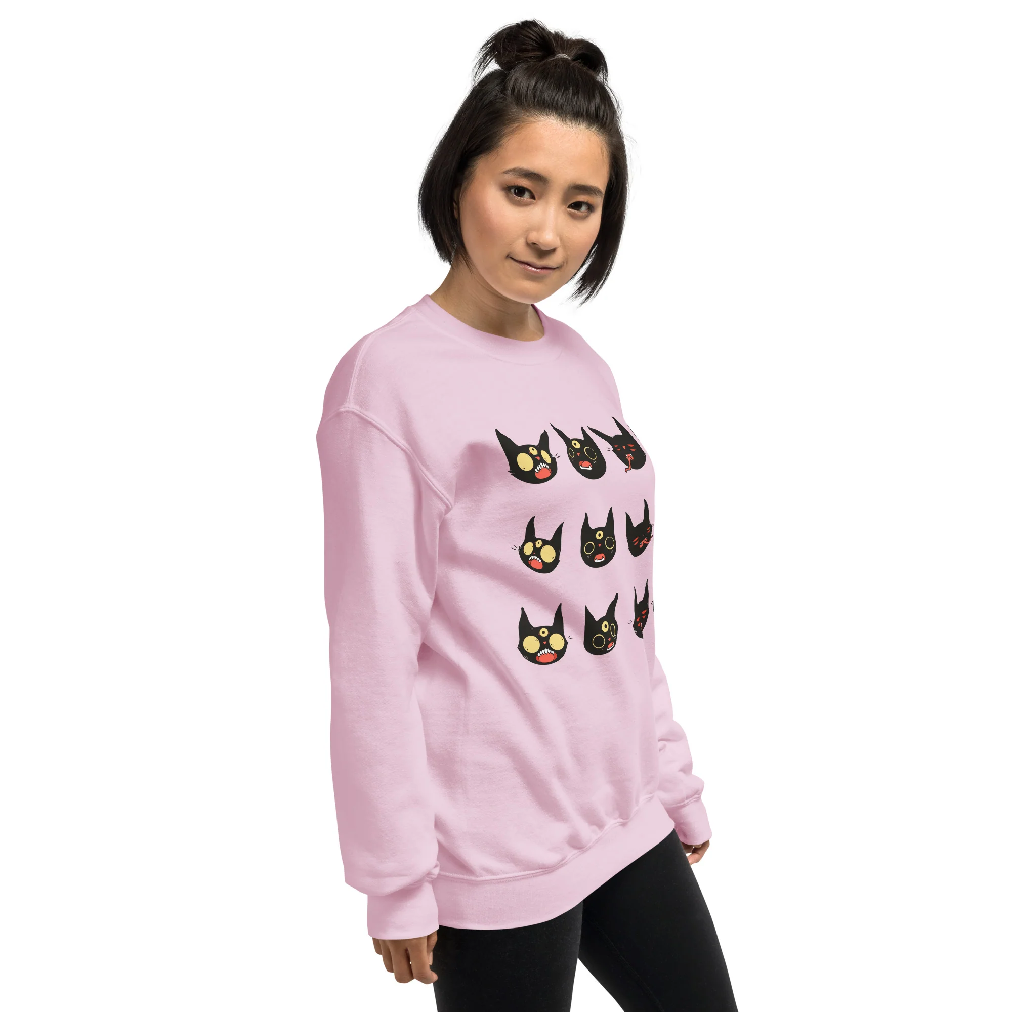 Cat Faces, Unisex Sweatshirt - Image 10