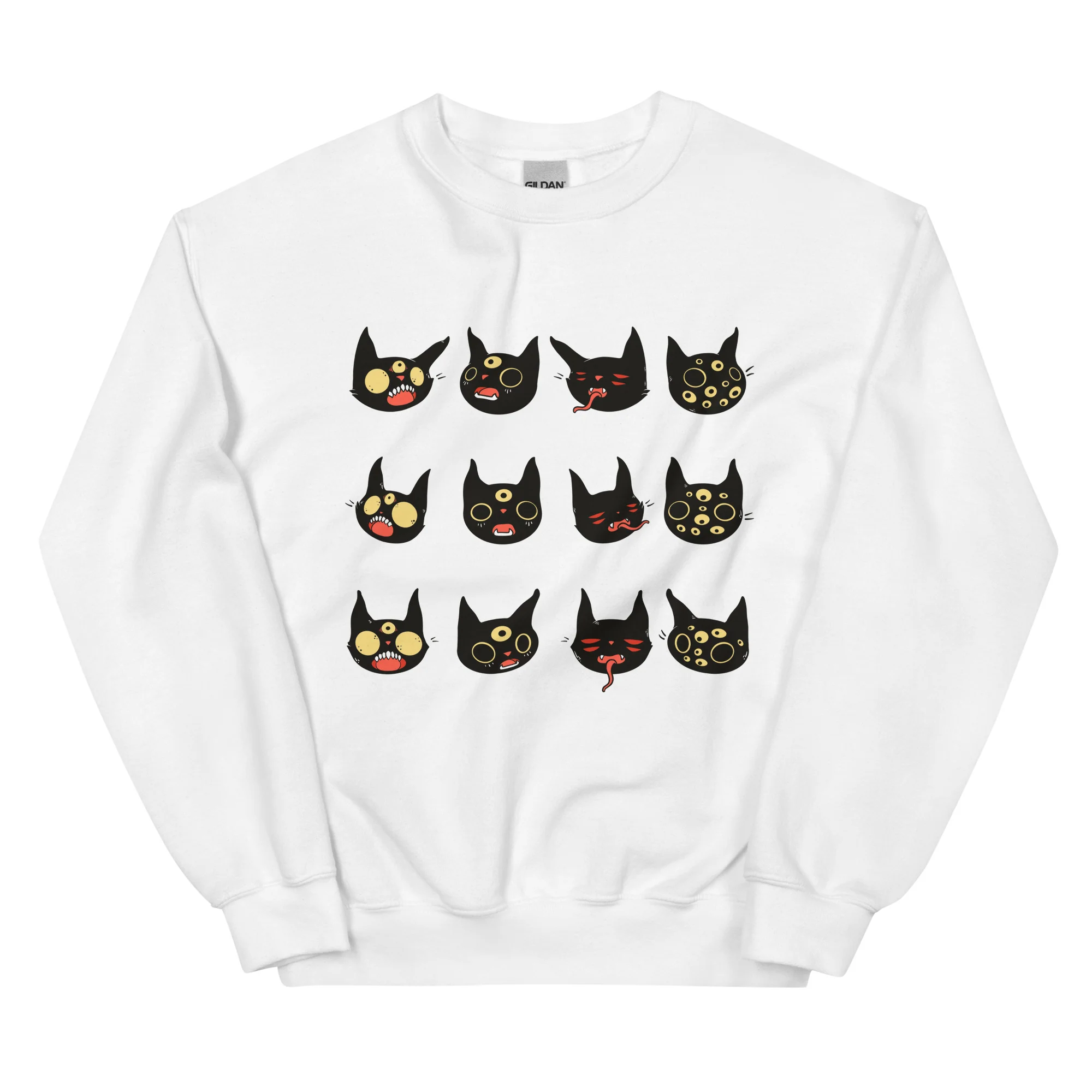 Cat Faces, Unisex Sweatshirt - Image 4