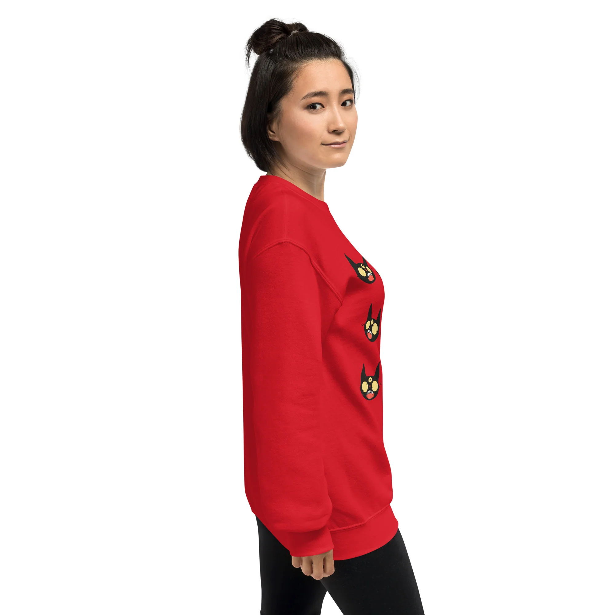 Cat Faces, Unisex Sweatshirt - Image 8