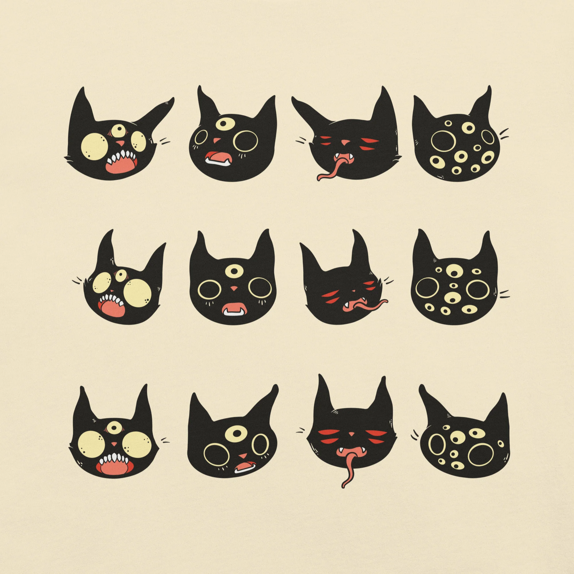 Cat Faces, Unisex T-Shirt - Image 3