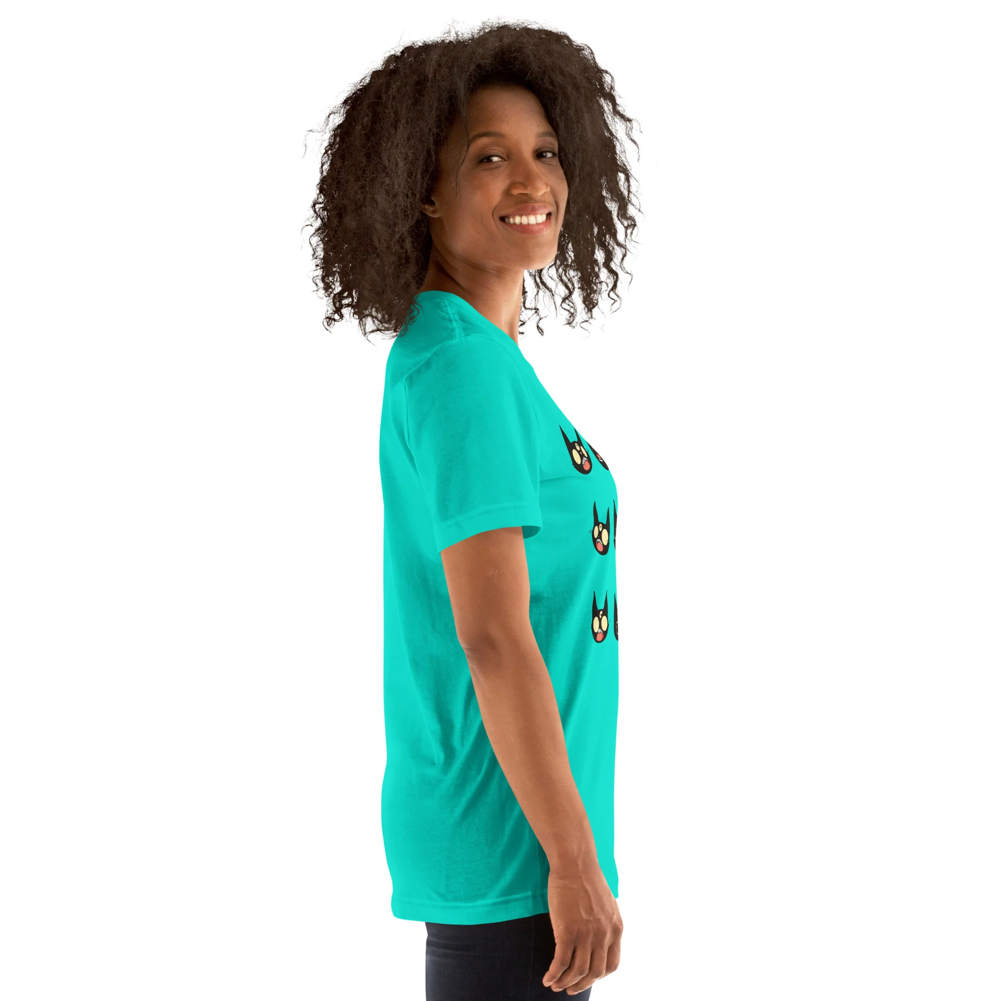 Cat Faces, Unisex T-Shirt - Image 4