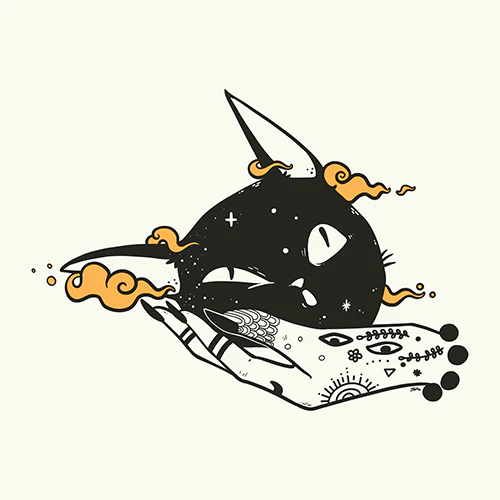 Cat Head, Matte Art Print Poster