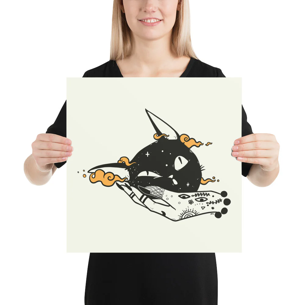 Cat Head, Matte Art Print Poster - Image 6