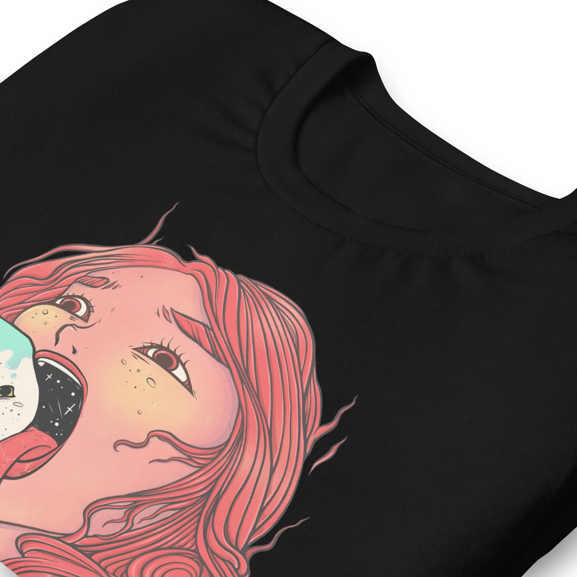 Cat Ice Cream, Unisex T-Shirt - Image 5