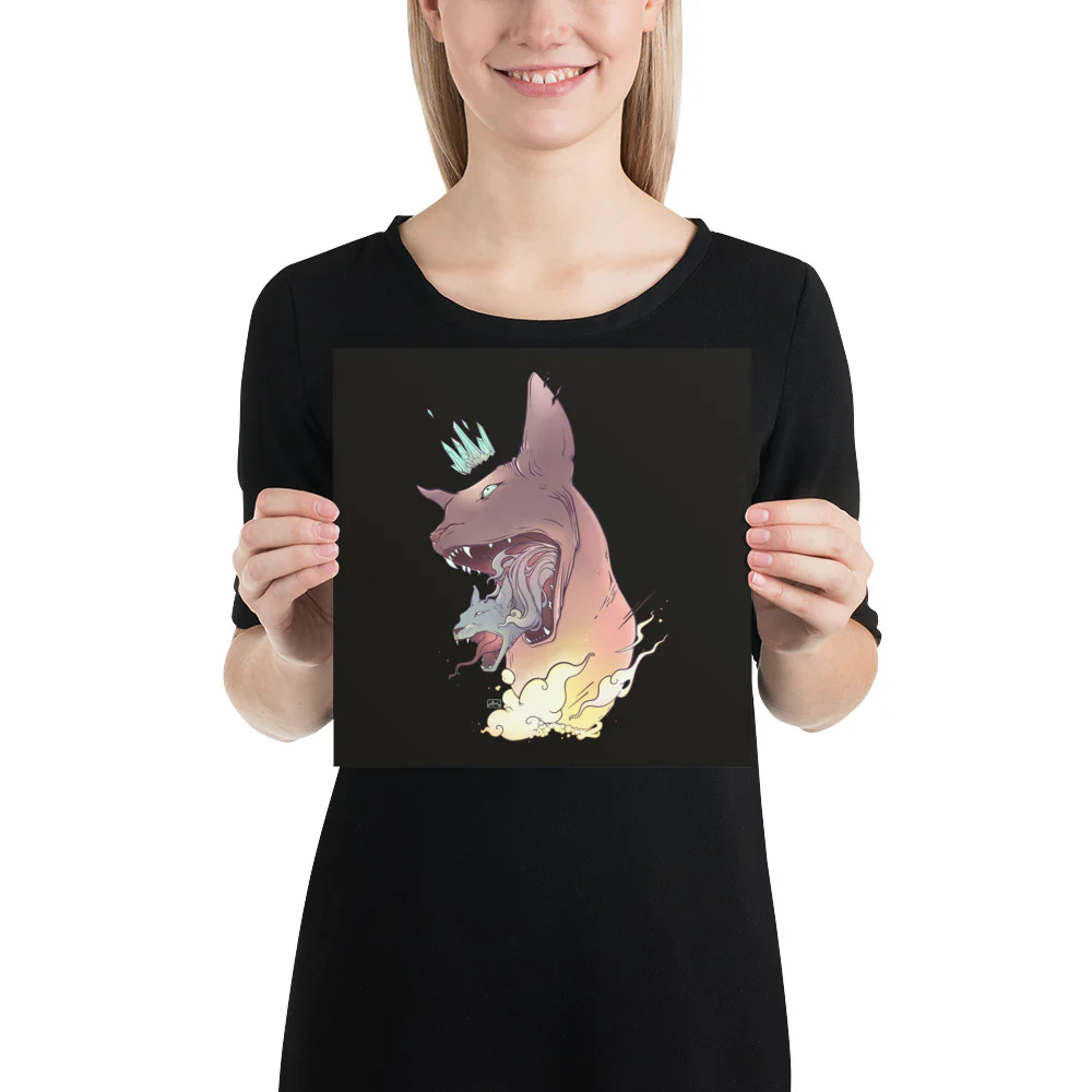 Cat In Cat, Matte Art Print Poster - Image 3