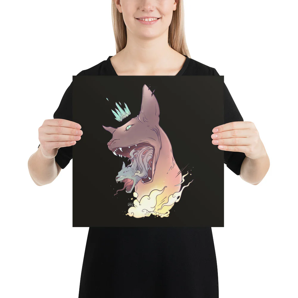 Cat In Cat, Matte Art Print Poster - Image 5