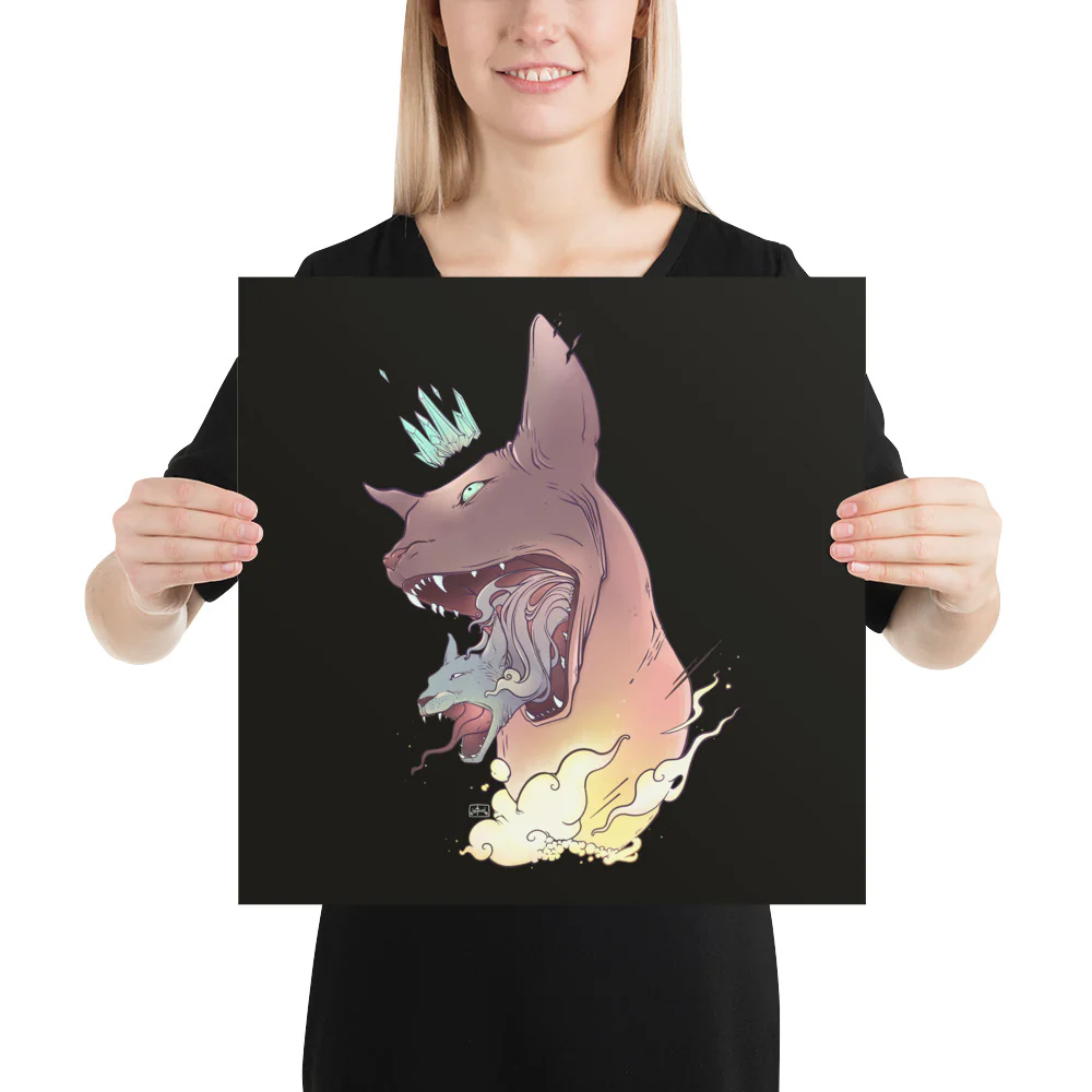 Cat In Cat, Matte Art Print Poster - Image 6