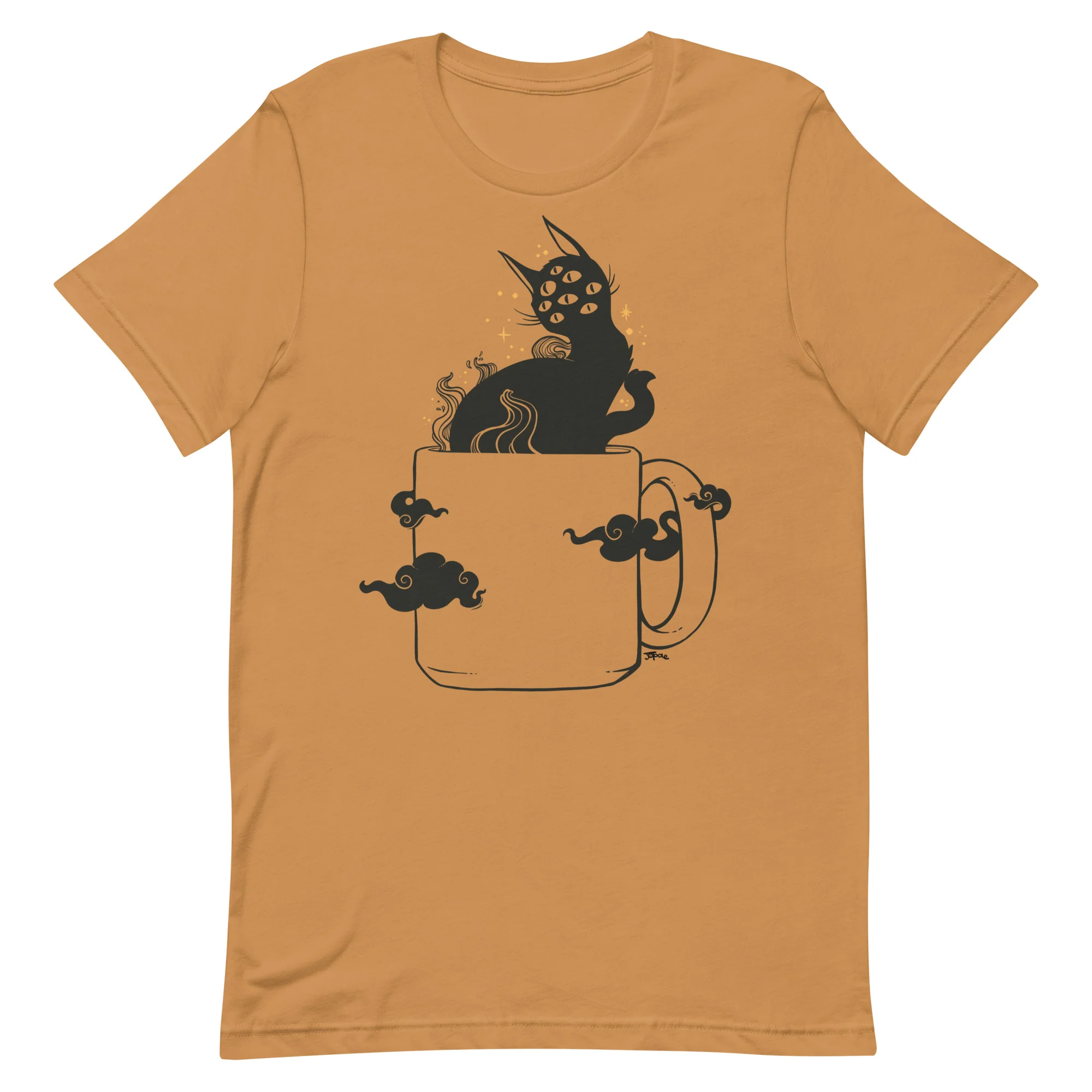 Cat In Coffee Cup, Unisex T-Shirt