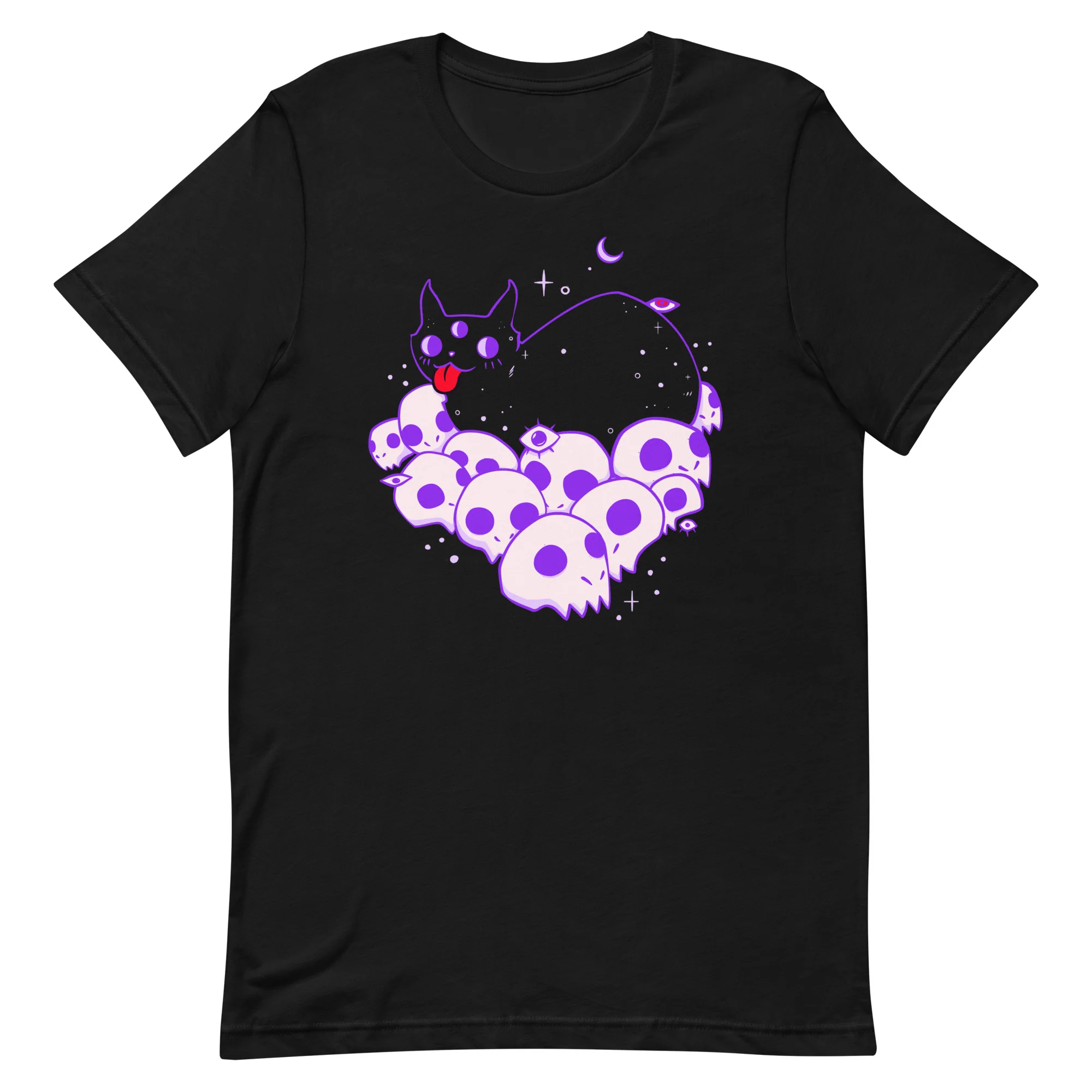 Cat On Skulls, Unisex T-Shirt