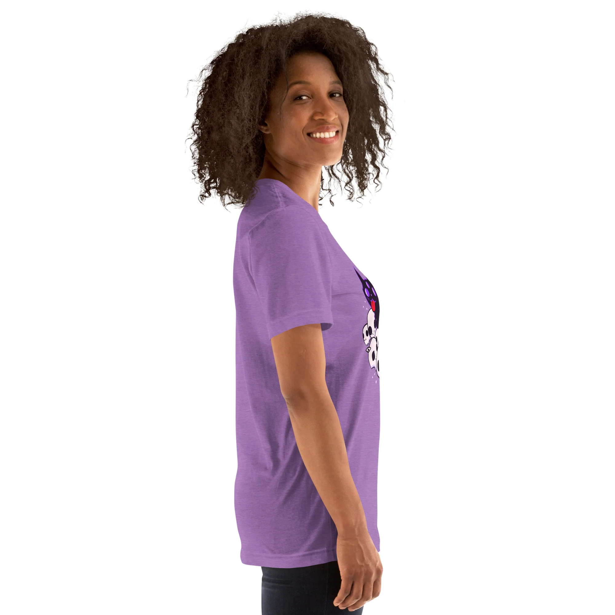 Cat On Skulls, Unisex T-Shirt - Image 3