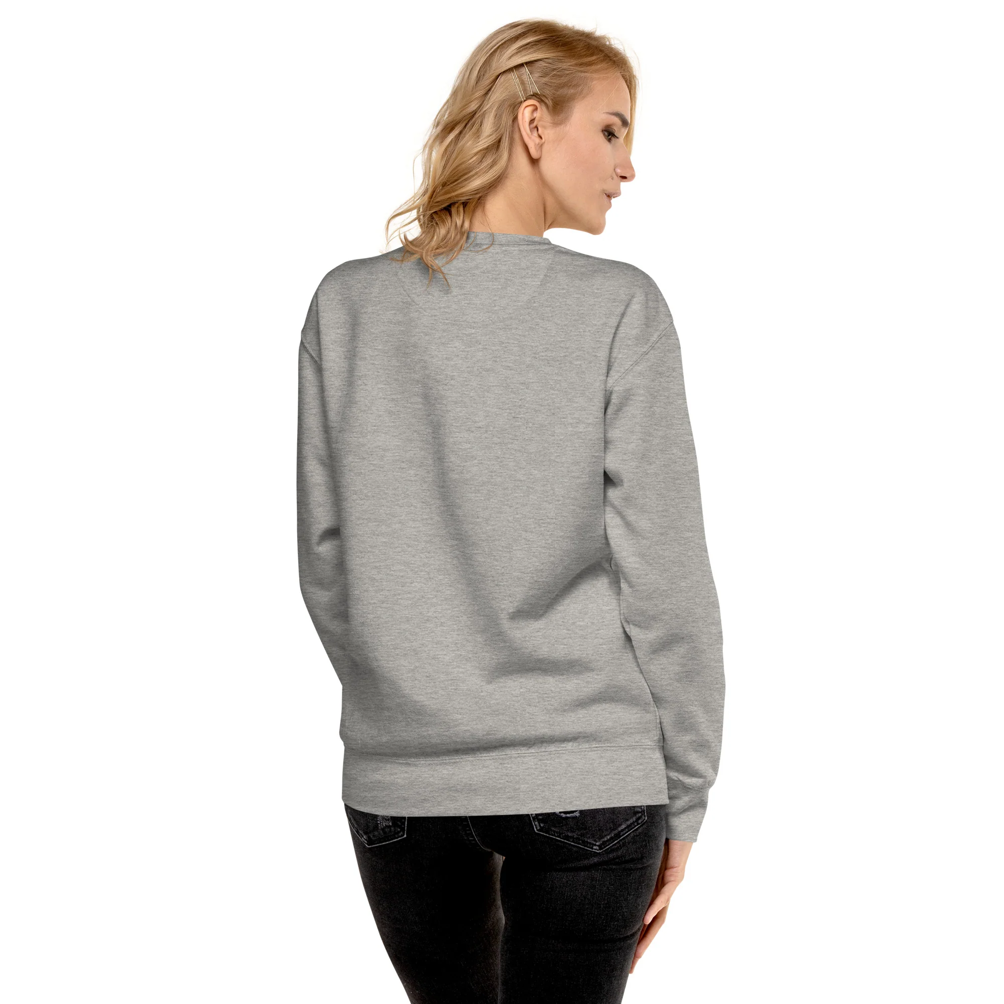 Cat On Skulls, Premium Unisex Sweatshirt - Image 5