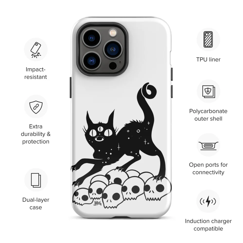 Cat On Skulls, Tough Case For iPhone® - Image 4