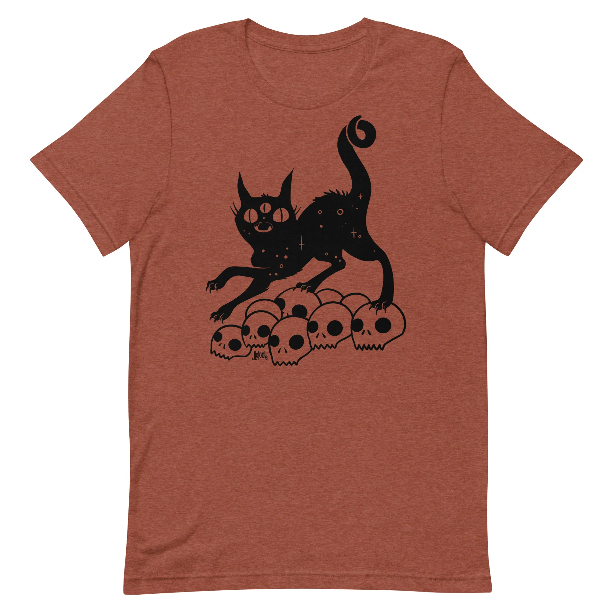 Cat On Skulls, Unisex T-Shirt