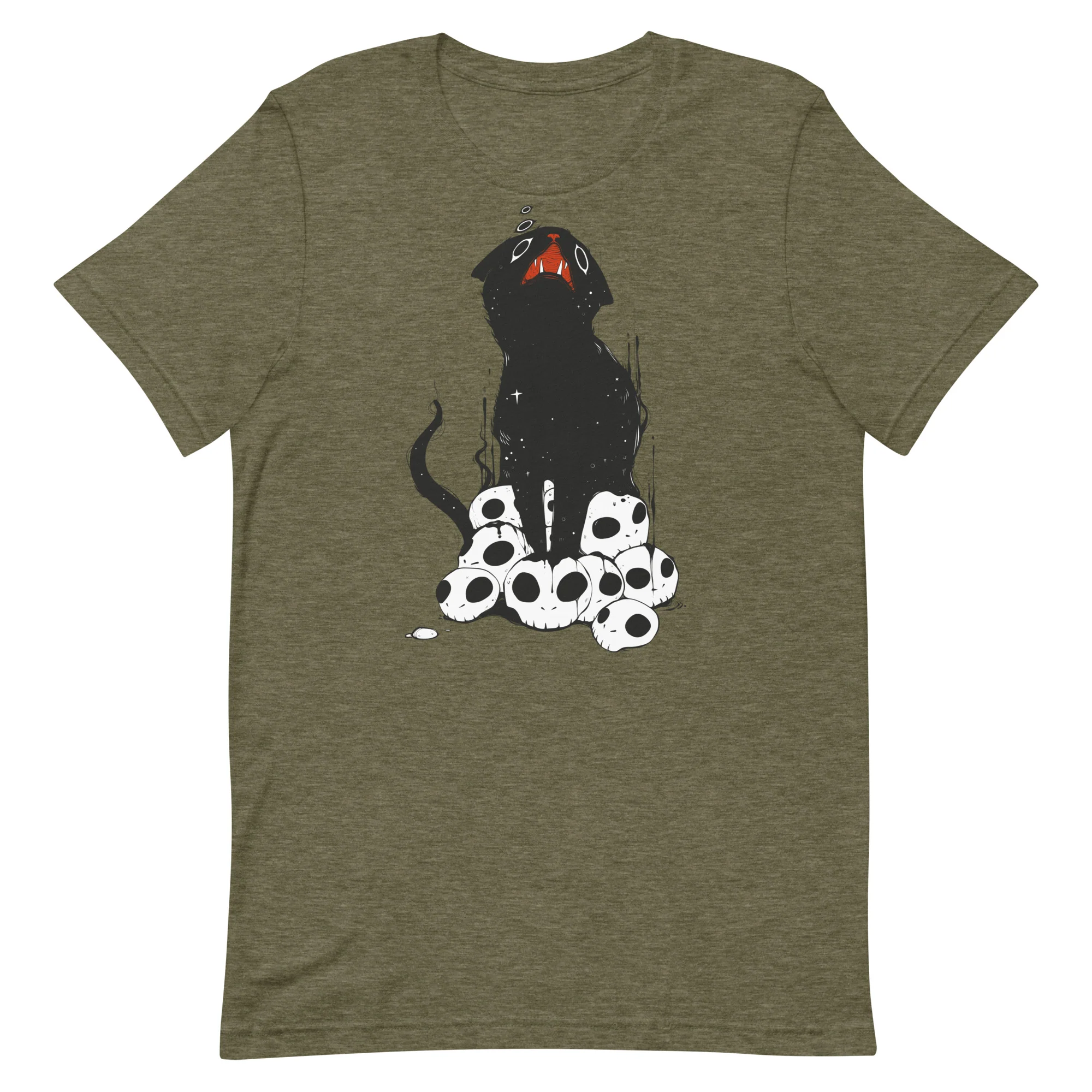 Cat On Skulls, Unisex T-Shirt