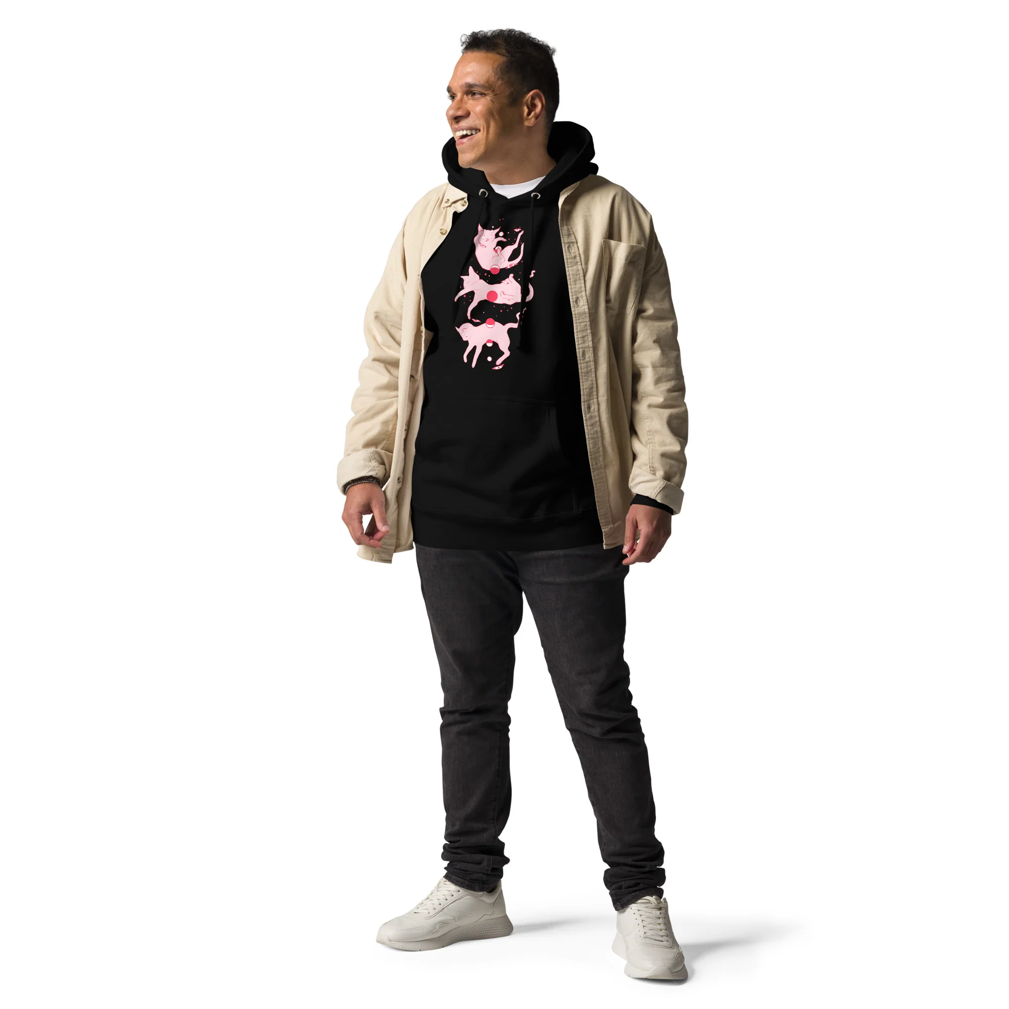 Cat Phases, Unisex Hoodie - Image 5