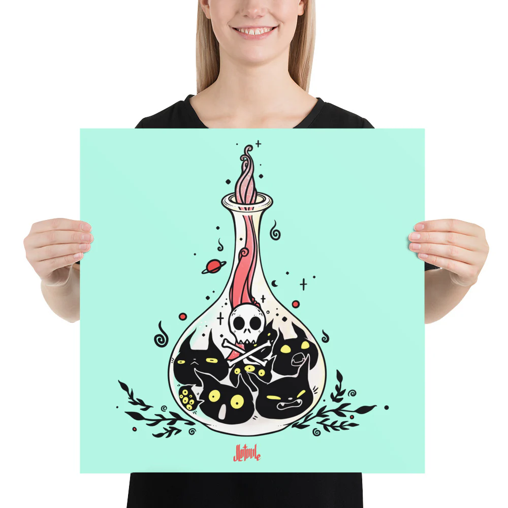 Cat Potion, Matte Art Print Poster - Image 10