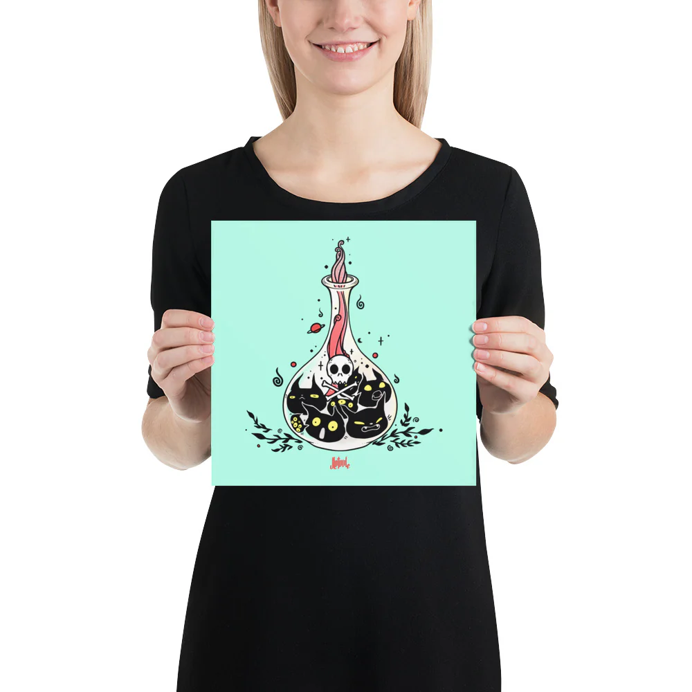 Cat Potion, Matte Art Print Poster - Image 3