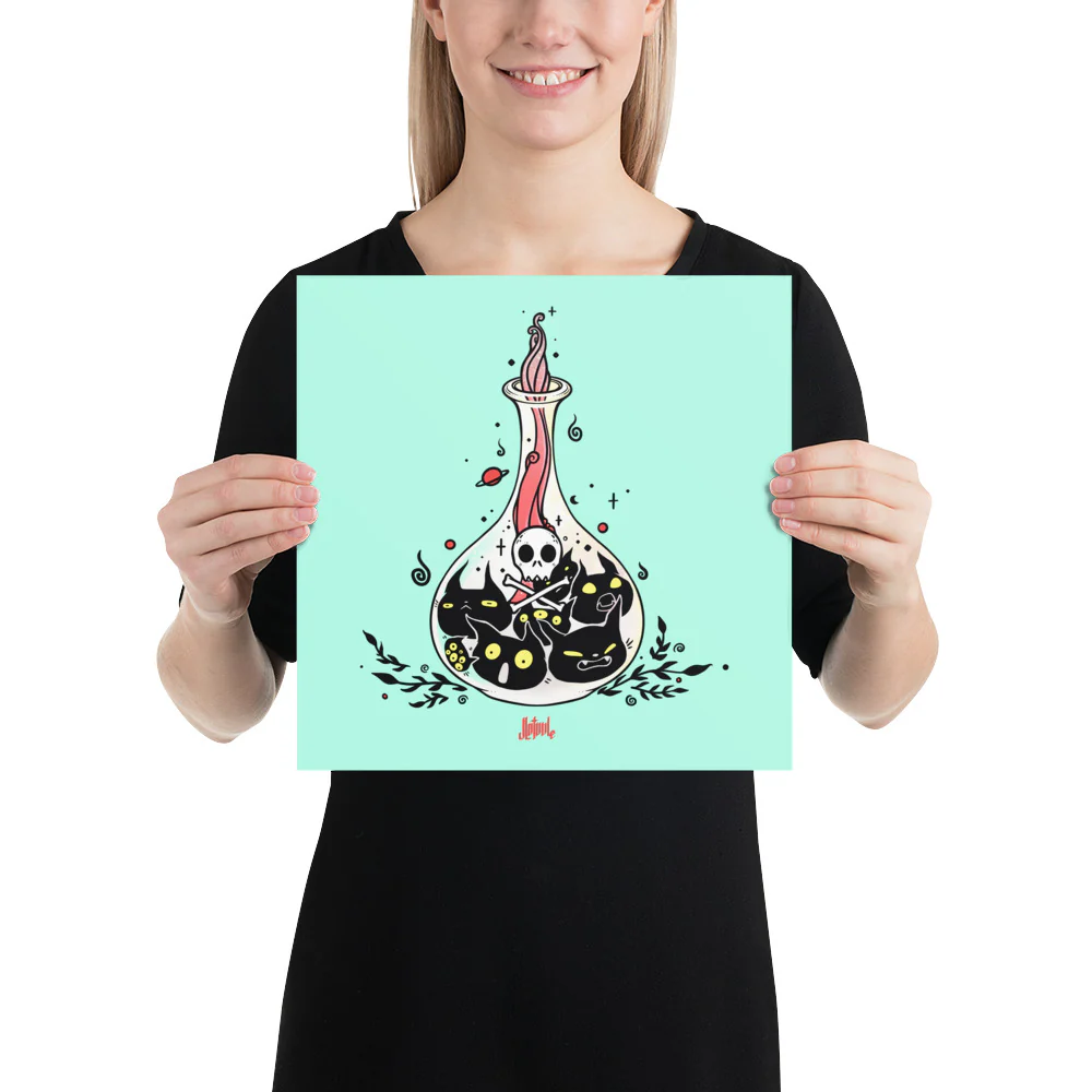 Cat Potion, Matte Art Print Poster - Image 4