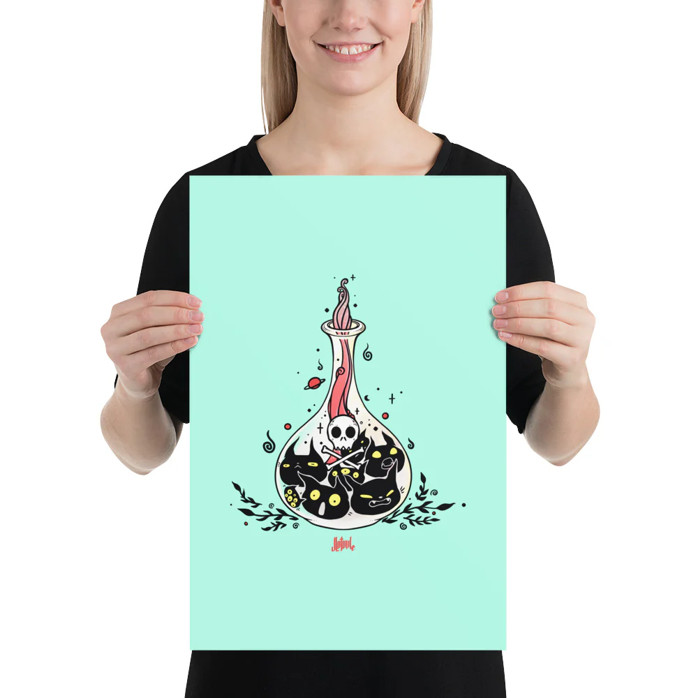 Cat Potion, Matte Art Print Poster - Image 6