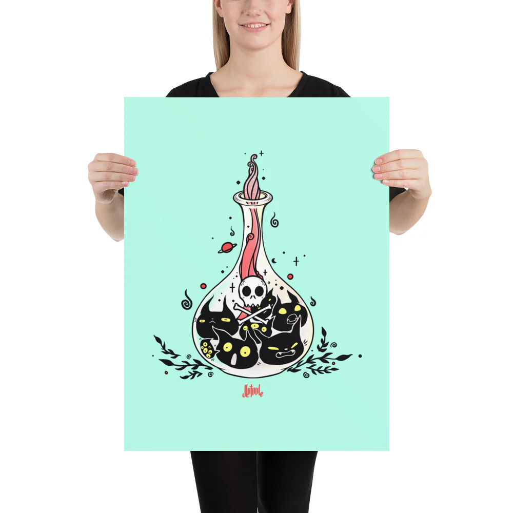 Cat Potion, Matte Art Print Poster - Image 7